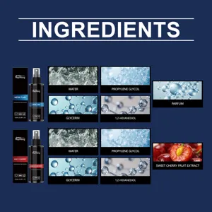 RayHong car air freshener spray ingredient details display 100ml botanical formula