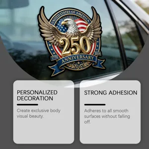 Amerikaanse 250ste Verjaardag Adelaar Auto Raam Sticker Vintage Decal Decoratie