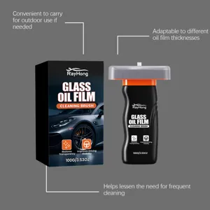 RAYHONG Glass Oil Film Cleaning Brush 100g, deep cleaning car windshield and windows, clear vision.
