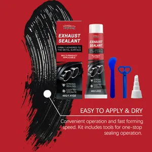 Rayhong Kit de mastic d'echappement Colle de reparation de tuyau haute temperature