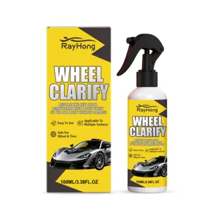 Bouteille de spray nettoyant pour jantes de voiture avec boîte pour antirouille