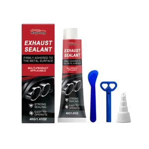 RAYHONG Kit de mastic d'échappement auto avec racloir et buse pour réparation de métal chaud