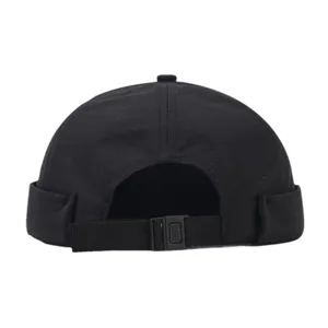 Berretto Docker Senza Tesa ad Asciugatura Rapida Estiva da Uomo Vintage Retro Berretto da Marinaio Streetwear Tinta Unita Skull Cap Regolabile