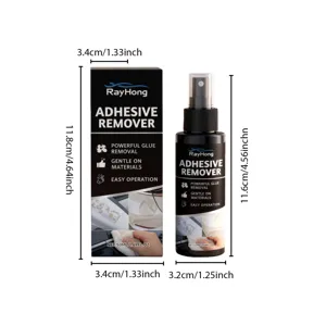 RAYHONG Adhesive Remover Spray 50ml for Car Glue Clean with Detailed Size Spec Display