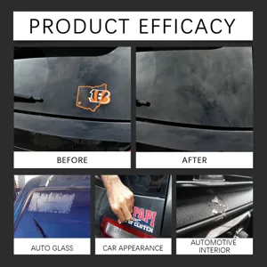 Car glue remover effectively cleans sticker residue from auto glass and body surfaces easily.