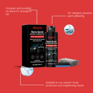 Hikmarion Revestimiento Ceramico Nano Kit de Proteccion Pintura Auto Brillo 100ml Set