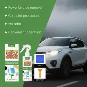 RAYHONG Car Adhesive Remover Spray 100ml Kit with Towel and Scraper for Paint Protection