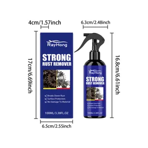 RAYHONG spray éliminateur de rouille puissant 100ml pour nettoyage pièces métal et protection.