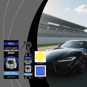 Rayhong Nano Reparatur Spray Set mit Schwamm und Mikrofasertuch fuer Autolackpflege.