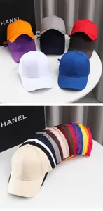 Cappellino da baseball tinta unita per uomo e donna, comodo cappello casual per uso quotidiano.