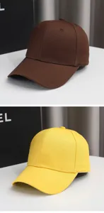 Classico cappellino da baseball tinta unita per uomo e donna, cappello parasole casual.