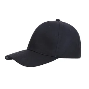 Classico berretto da baseball nero in tinta unita per uomini e donne, cappello parasole.