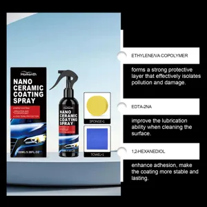 HOMONTH auto nano keramische coating spray set met spons en doek voor autolak.