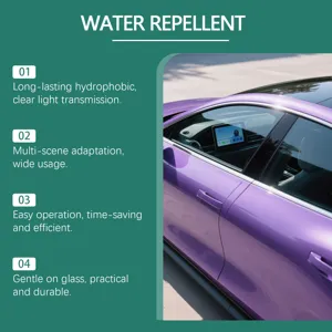 Hikmarion Auto Glas wasserdichte Spray, langanhaltende hydrophobe klare Sicht Autoreiniger.