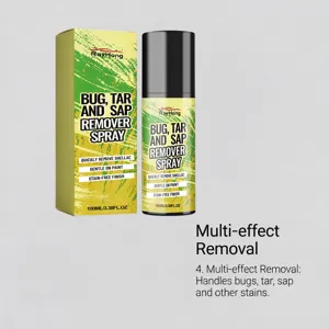 Spray nettoyant anti-goudron et resine Rayhong 100ml pour carrosserie automobile detail.