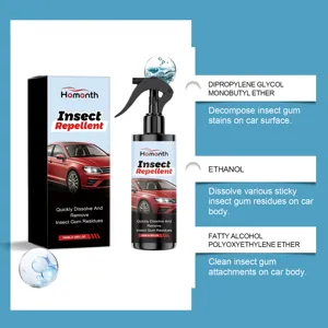 HOMONTH car insect repellent spray detail, effectively removes bug gum and stains easily.