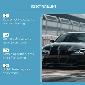 Car insect gum cleaner spray for precise bug removal, gentle paint care, and easy car detailing.