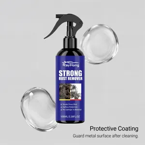 Rayhong spray anti rouille metal fort 100ml pour pieces auto et nettoyage de surface.
