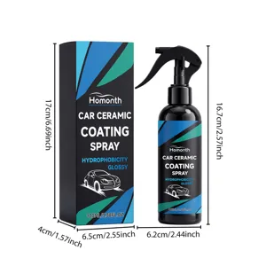 Details und Abmessungen der 100ml Homonth Auto Keramik Beschichtung Spray Flasche.