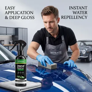 HOMONTH spray de nano revestimiento para coche en detalle con repelencia y alto brillo profundo.