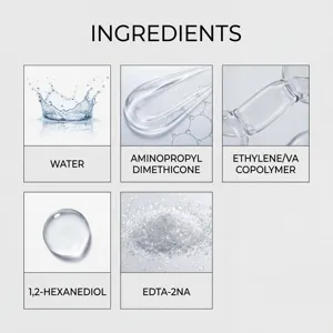 Gráfico de detalle de ingredientes de spray de revestimiento de coche con textura.