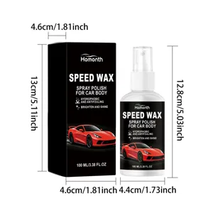 Spray de cuidado para coche Homonth, 100ml pulido hidrófobo antifouling para brillo exterior.