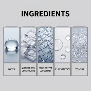 Gráfico detallado de ingredientes de spray de revestimiento de coche de alta calidad.