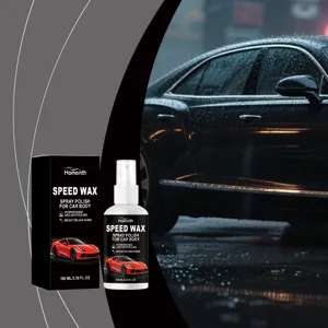 Vista detallada de spray cera rápida Homonth, pulido hidrofóbico para brillo de carrocería.