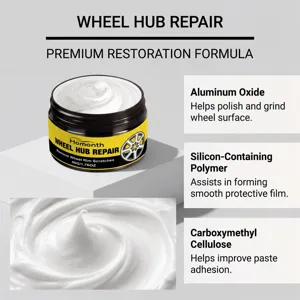 Homonnth crema riparazione cerchi 50g professionale antigraffio lucidante per mozzo.
