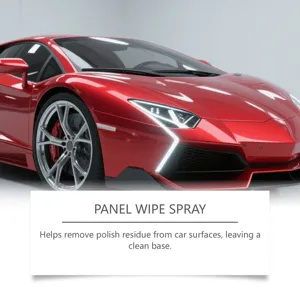 Vue détaillée du spray de nettoyage automobile pour voitures de sport et polissage.