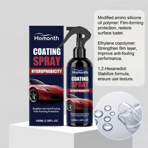Homonth spray de revestimiento para coche 100ml protección brillo fórmula hidrófoba