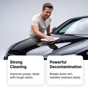 Serviette microfibre pour le nettoyage de voiture et la décontamination de la peinture.