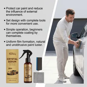 Professional RAYHONG Car Ceramic Coating Spray Set 100ml 9H Hydrophobic Paint Protection