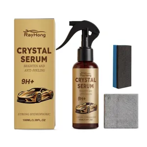 RayHong Car Ceramic Coating Kit 100ml Hydrophobic Paint Protection Spray Set with Sponge