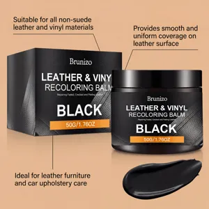 Brunizo balsamo colorante pelle nera 50g per cura e riparazione mobili auto.