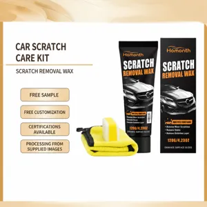 Auto Kratzer Reparaturset Karosserie Lack Kratzer Entferner Polieren Restauration Pflege Set mit Reinigungsunschwamm und Tuch