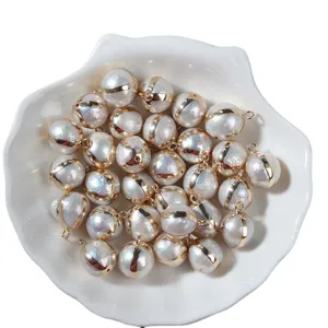 12-13mm natürliche Süßwasser Perle vergoldete Anhänger lose Perlen für DIY Schmuck Hauptbild