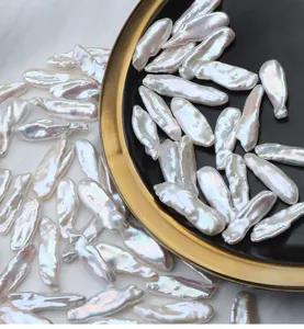 Perle barocche d'acqua dolce lunghe perle sfuse per accessori di gioielli fai da te
