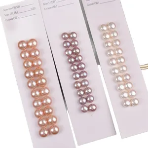 Großhandel natürliche Süßwasserperlen Cabochons halbrunde Perlen DIY Ohrring Zubehör.