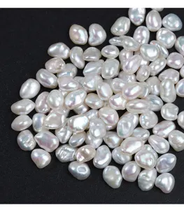 Natural freshwater baroque loose pearls 6.5-7mm diy handmade jewelry making supplies