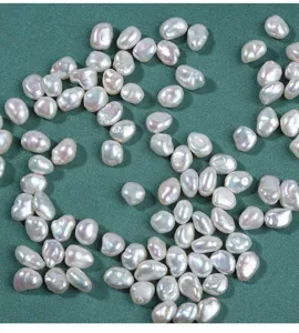 Natural freshwater baroque irregular loose pearls for DIY earring jewelry making, high luster.