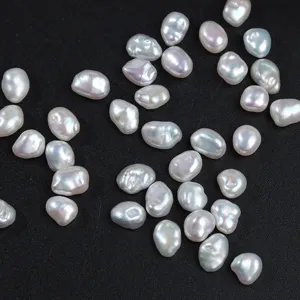 Baroque natural freshwater loose pearls 6.5-7mm irregular pearls for DIY earrings and jewelry.