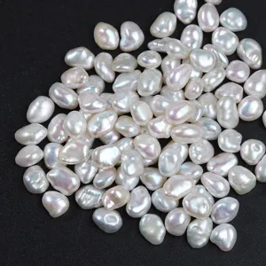 Natural baroque freshwater loose pearls with strong luster, ideal for DIY jewelry making.