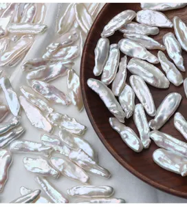 Perle barocche d'acqua dolce naturali sciolte, perfette per accessori orecchini fai da te.