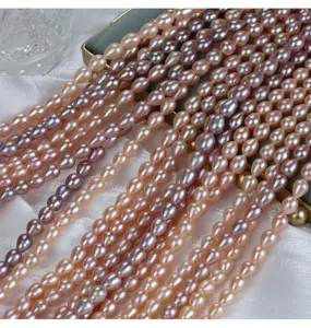 Natuurlijke zoetwaterparel druppel kralen 6mm gemengde kleur DIY sieraden maken