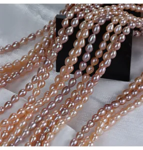 Natuurlijke zoetwaterparel strengen druppelvorm losse kralen DIY sieraden maken materiaal 6mm