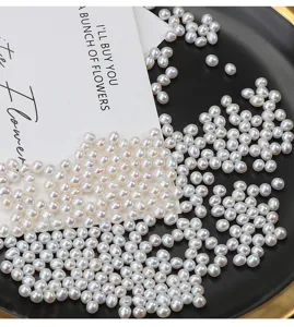 Natürliche Süßwasserperlen Perlen lose 3-3.5mm ungebohrt Mini Reisperlen für DIY Schmuck