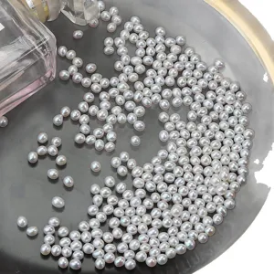 Natürliche Süßwasserperlen lose Perlen 3-3.5mm lochlose Mini Reisperlen DIY Inlay Material