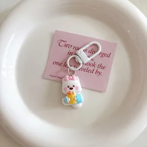 Cute cartoon animal keychain pendant girlish bag hanging ornament backpack accessory gift