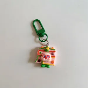 Cute cartoon pig costume keychain pendant schoolbag hanging ornament backpack accessory gift